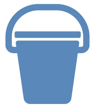 Mavi kova, illüstrasyon, beyaz arka plan..