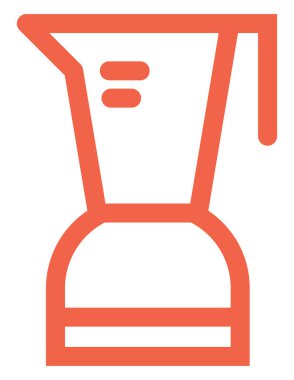 Beyaz arkaplanda mutfak mikseri, illüstrasyon.