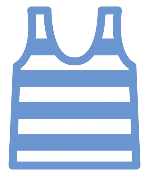 Camisa Azul Marinheiro Ícone Ilustração Vetor Sobre Fundo Branco — Vetor de Stock