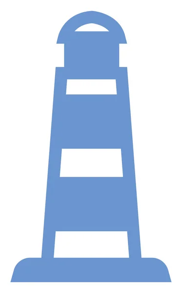 Błękitna Latarnia Morska Ilustracja Ikony Wektor Białym Tle — Wektor stockowy