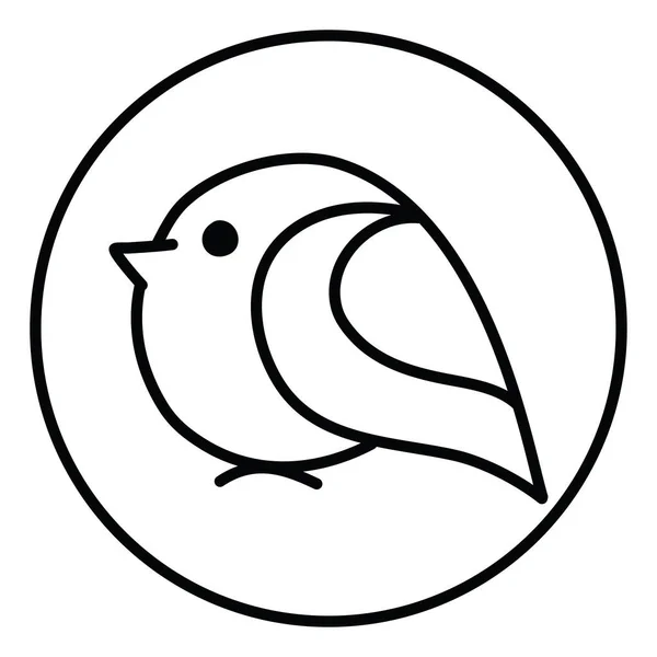 Проглатывает Птицу Иллюстрация Белом Фоне — стоковый вектор