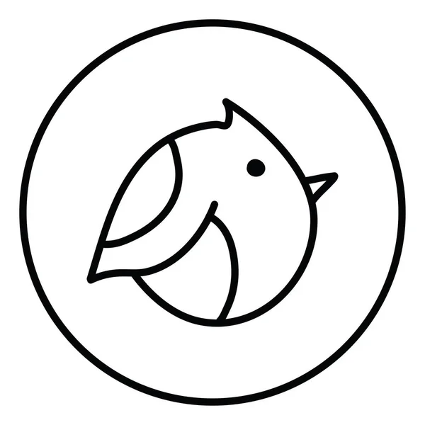 Plover Bird Illustration White Background — Stock Vector