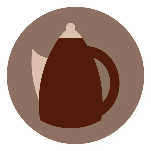 Koffiezetapparaat Illustratie Een Witte Achtergrond — Stockvector