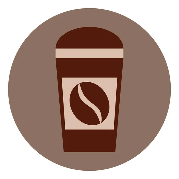 Taza Café Para Llevar Ilustración Sobre Fondo Blanco — Vector de stock