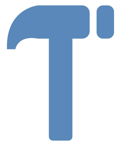 蓝色锤子 白色背景上的插图 — 图库矢量图片