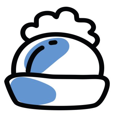 Küçük çocuk şapkası, resim, beyaz arka planda..