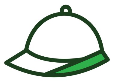 İzci şapkası, resim, beyaz bir arka planda..