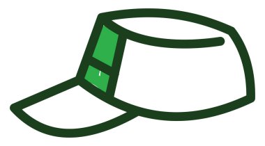 Askeri başlık, illüstrasyon, beyaz arka planda..