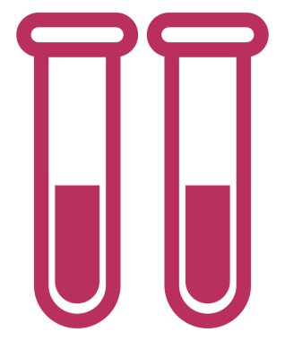 Kan testi, illüstrasyon, beyaz arka planda..