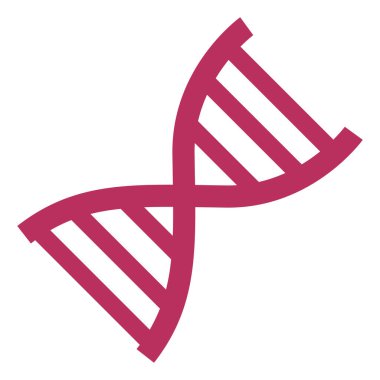 Pembe DNA, resim, beyaz arkaplanda..