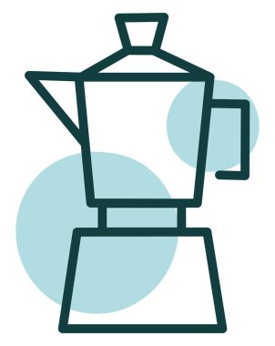 Mavi blender, resim, beyaz arkaplanda.