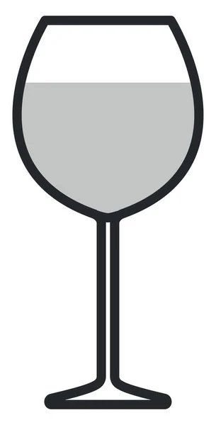 Weinglas Illustration Auf Weißem Hintergrund — Stockvektor