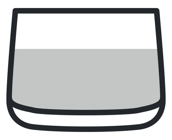 Americano Coctail Glas Illustratie Een Witte Achtergrond — Stockvector