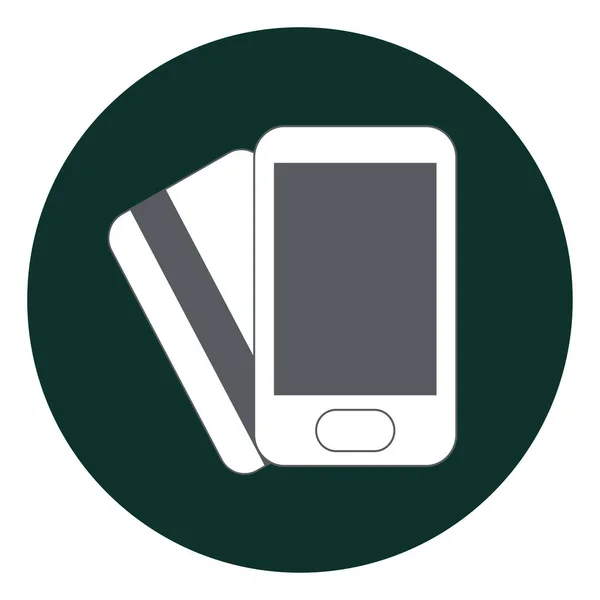 Mobile Banking Illustrazione Sfondo Bianco — Vettoriale Stock