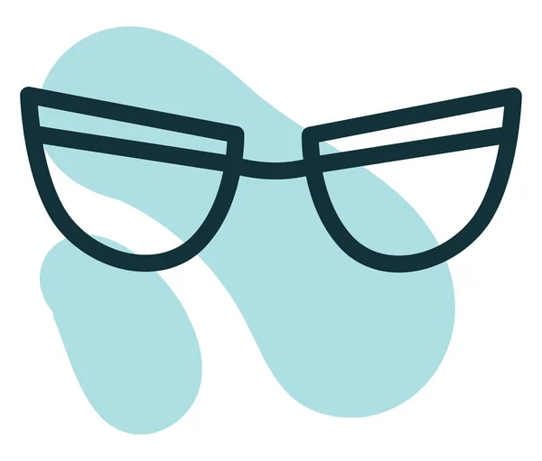 Sharp Optical Glasses Illustration White Background — Stock Vector