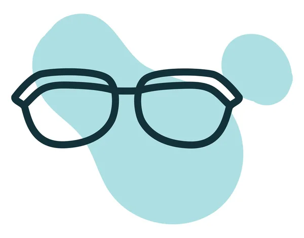 Small Optical Glasses Illustration White Background — Stock Vector