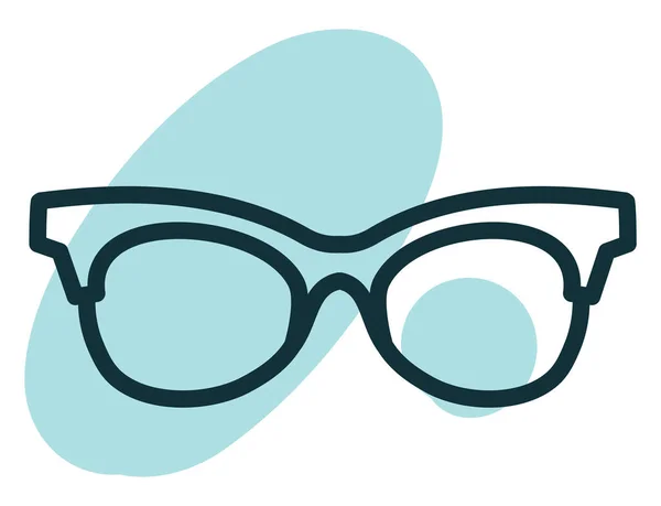 Optiska Glasögon För Läsning Illustration Vit Bakgrund — Stock vektor