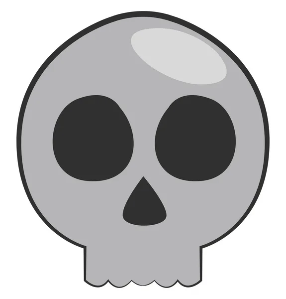 Halloween Lebka Ilustrace Bílém Pozadí — Stockový vektor