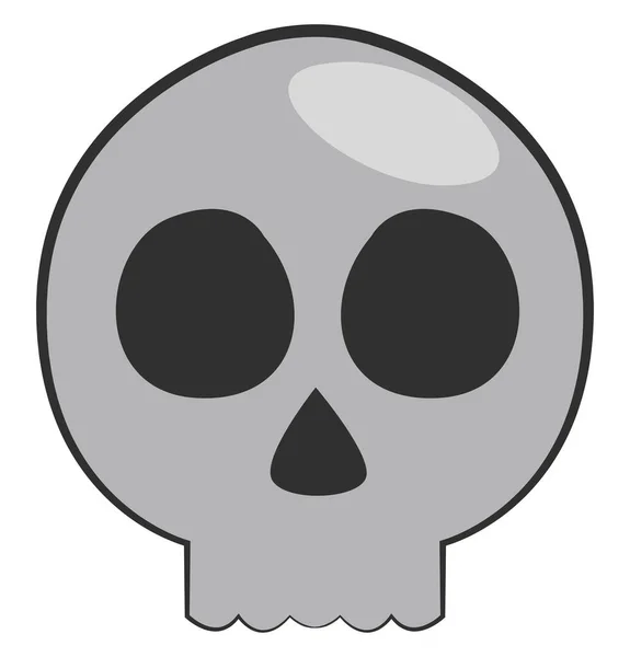 Caveira Halloween Ilustração Fundo Branco — Vetor de Stock