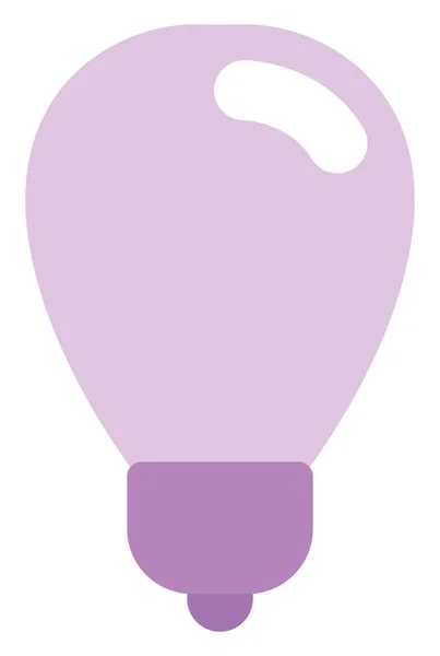 Фіолетова Лампа Ілюстрація Білому Тлі — стоковий вектор