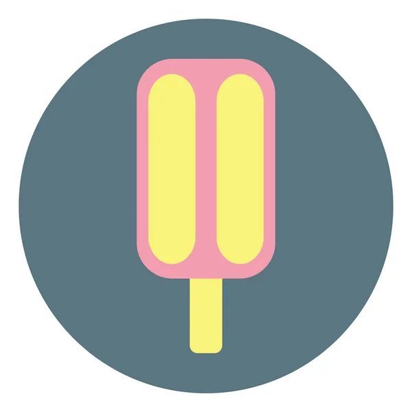 Ice Cream Stick Illustration White Background — Stock Vector