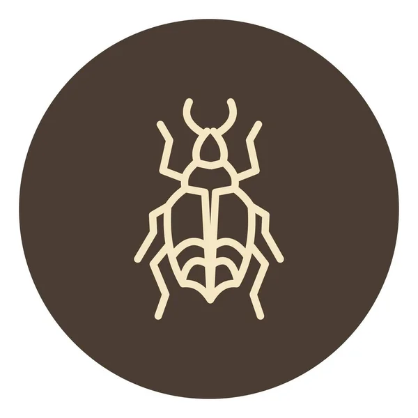 白い背景に ゴキブリの昆虫 イラスト — ストックベクタ