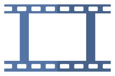 Film stoku, illüstrasyon, beyaz arka planda..