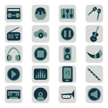 Beyaz bir arkaplanda müzik, illüstrasyon yapmak.