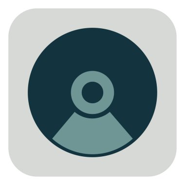 Müzik CD 'si, illüstrasyon, beyaz arkaplan.