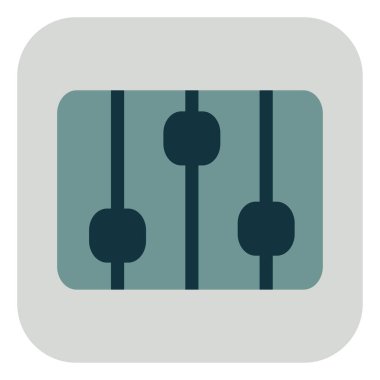 Ses karıştırıcı, illüstrasyon, beyaz arkaplanda.