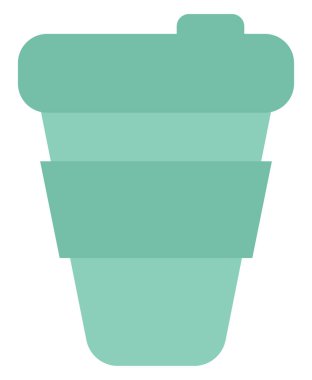 Ofis kahvesi, illüstrasyon, beyaz arka plan..