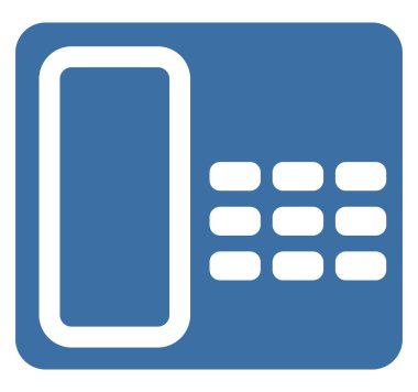 Üsteki telefon, resimleme, beyaz arka plan..