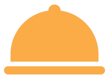 Restoran yemeği, illüstrasyon, beyaz arka planda.