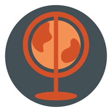 Beyaz arkaplanda kırmızı küre, resimleme.