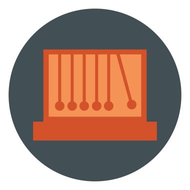 Beyaz arkaplanda kırmızı beşik, illüstrasyon.