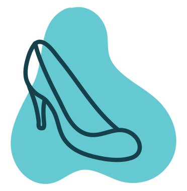 Beyaz arka planda dans ayakkabıları, çizimler..