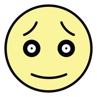 Rahatsız edici emoji, resim, beyaz arkaplanda.
