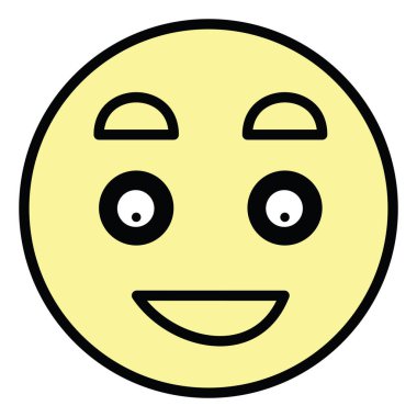 Şaşırmış emoji, resim, beyaz arka planda.