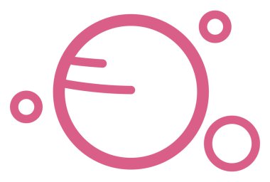 Pembe uydu, resim, beyaz arkaplan.