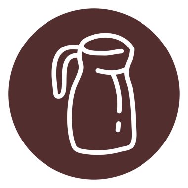 Siyah çay ve resim için çaydanlık, beyaz arka planda..