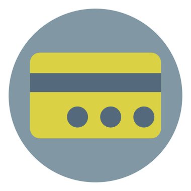 Kredi kartı, illüstrasyon, beyaz arka planda..