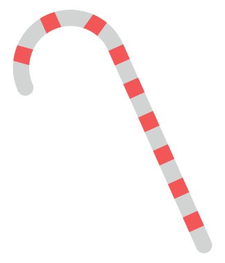 Kış şekeri, illüstrasyon, beyaz arka planda.