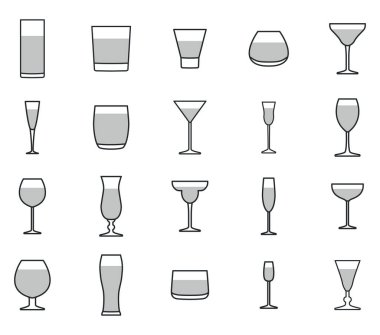 At kuyruğu gözlükleri, illüstrasyon, beyaz arka plan.