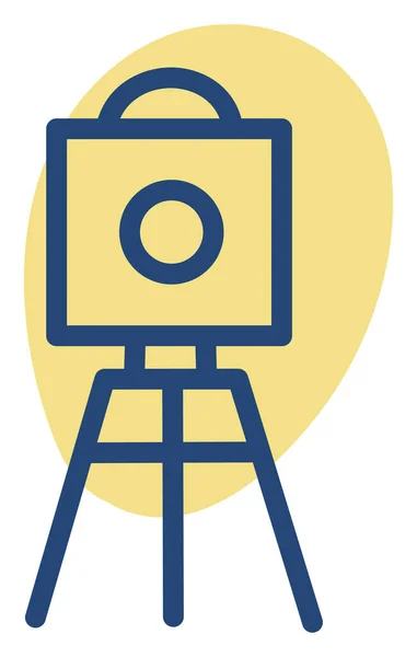 Alte Videokamera Illustration Auf Weißem Hintergrund — Stockvektor