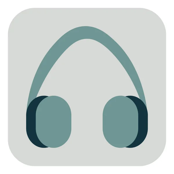 Music Headset Illustration White Background — Stock Vector