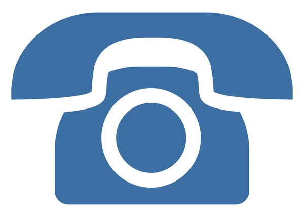Altes Blaues Telefon Illustration Auf Weißem Hintergrund — Stockvektor