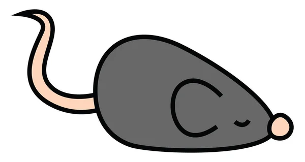 Маленькая Мышь Игрушка Иллюстрация Белом Фоне — стоковый вектор