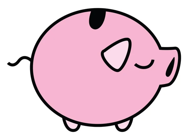 Piggy Banco Brinquedo Ilustração Fundo Branco —  Vetores de Stock