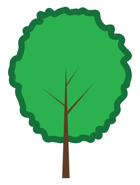 Curry Drzewo Ilustracja Białym Tle — Wektor stockowy