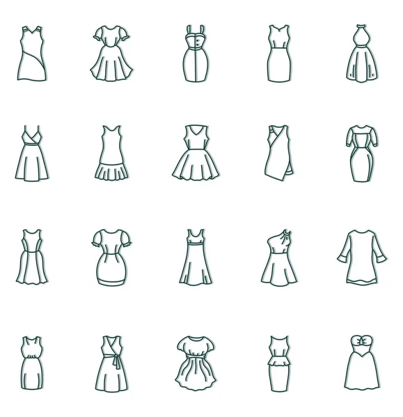 Tipos Vestidos Ilustración Sobre Fondo Blanco — Archivo Imágenes Vectoriales